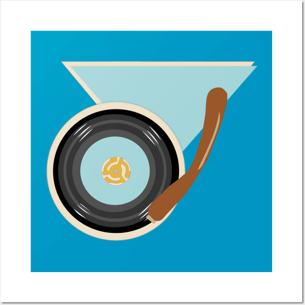 Retro 45 Vinyl Record Wall Art by Little Birds